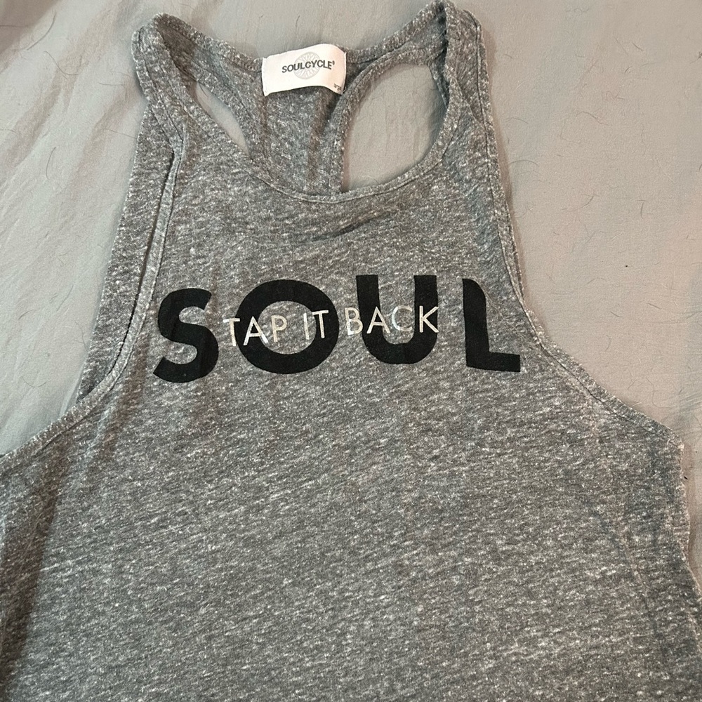 Soulcycle tap it back tank